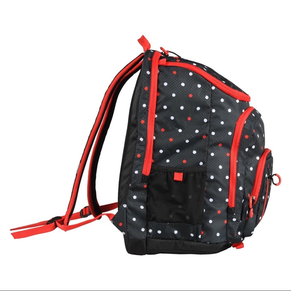 Jartop Elite Embark Red Polka Dot 19” Backpack NWT - Picture 4 of 5